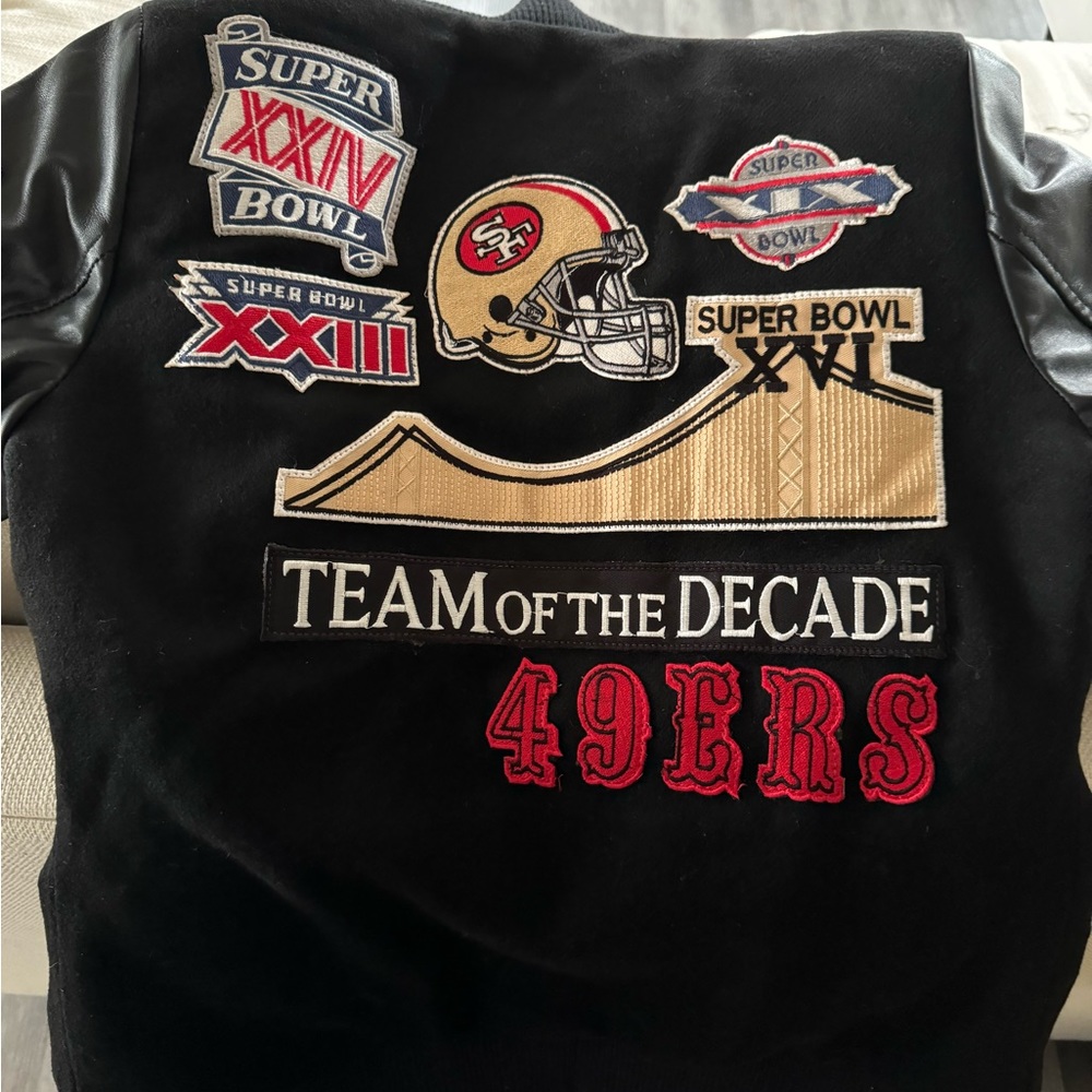 OLIVIA CULPO SAN FRANCISCO 49ERS BLACK BOMBER JACKET • Never been worn